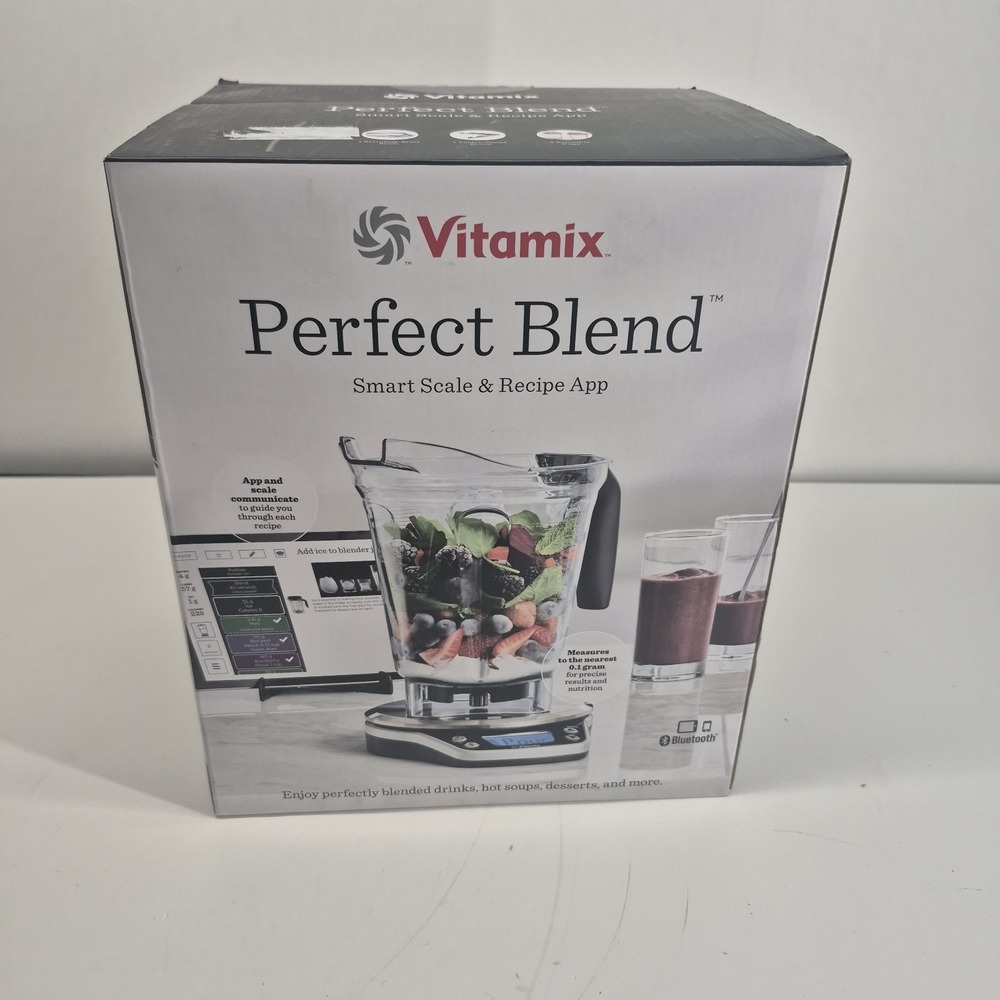 Vitamix Perfect Blend Smart Scale Bluetooth Recipe App Set New Stainless Steel